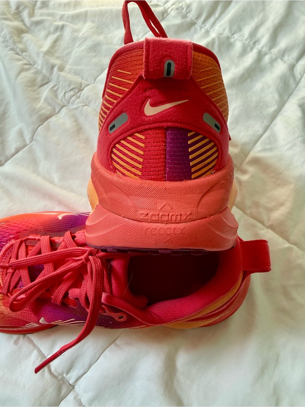Nike Women's Vomero 18 Running Shoes Bolt Orange/Deep Red Size 8 ZoomX Foam - Picture 8 of 14
